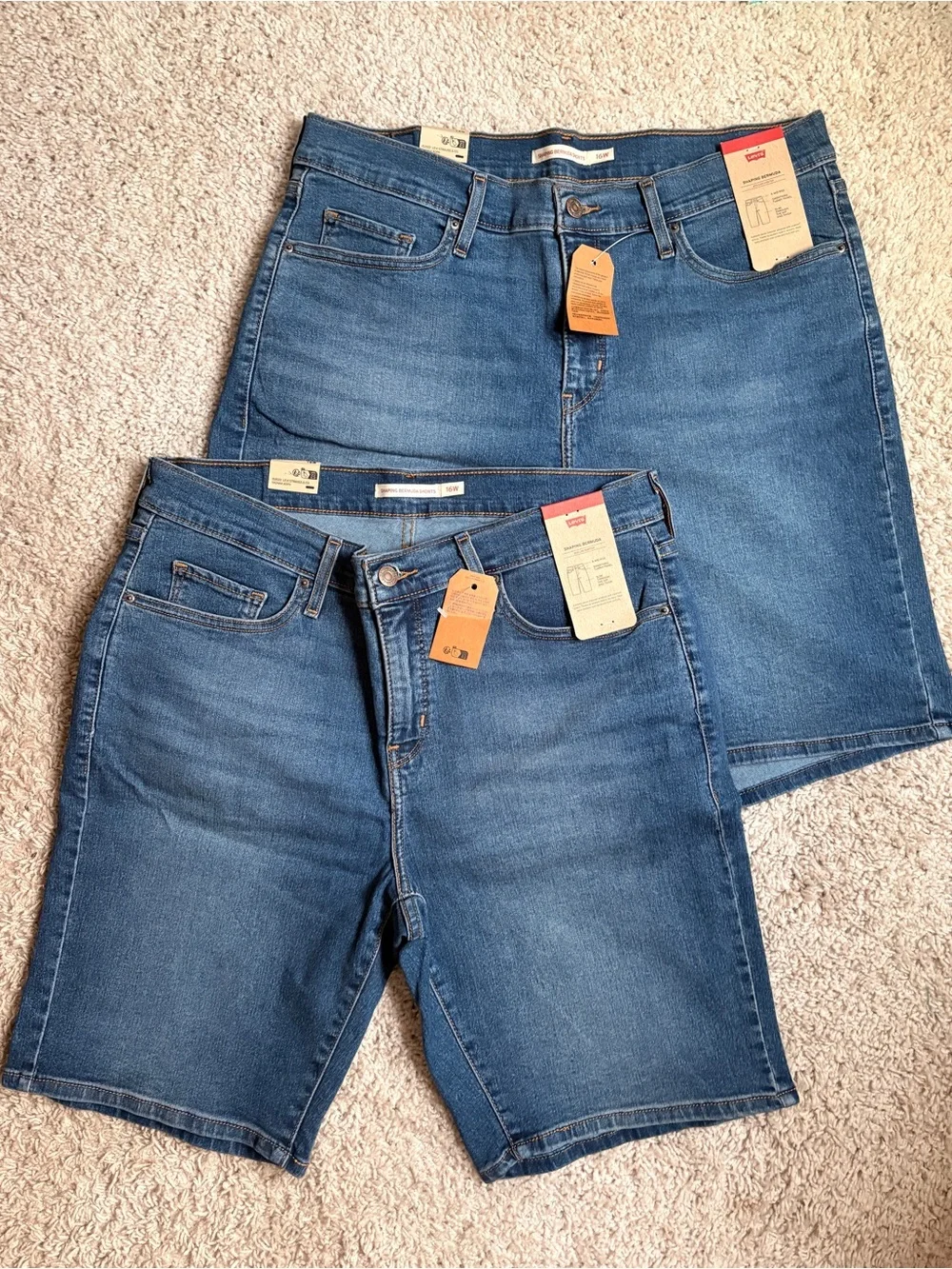 Levi's Women’s Medium Blue Denim Jean Shorts